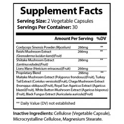 Summit Mushroom Immune Booster Chaga, Cordyceps, Reishi and Lions Mane.